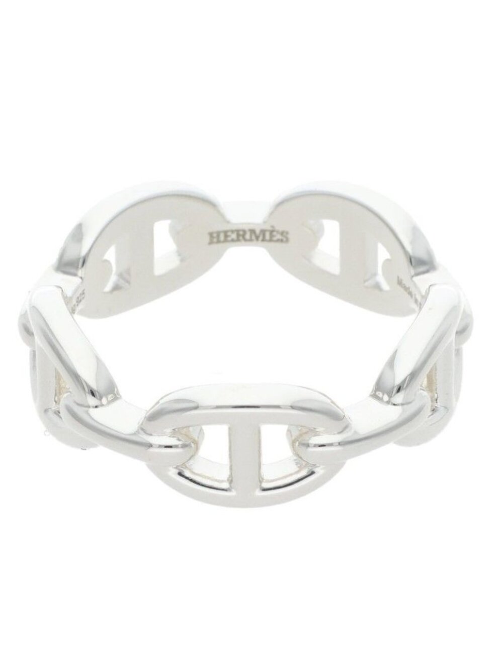 Hermes Chaine D'ancre Enchainee PM Silver Ring